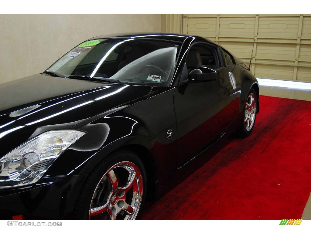 2007 350Z Coupe - Magnetic Black Pearl / Frost photo #12