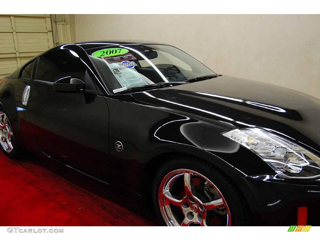 2007 350Z Coupe - Magnetic Black Pearl / Frost photo #14