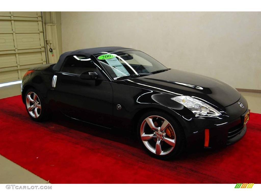 2007 350Z Grand Touring Roadster - Magnetic Black Pearl / Carbon photo #1