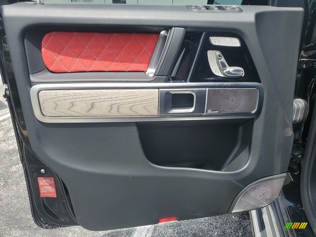 2020 Mercedes-Benz G 550 Classic Red/Black Door Panel Photo #142278900