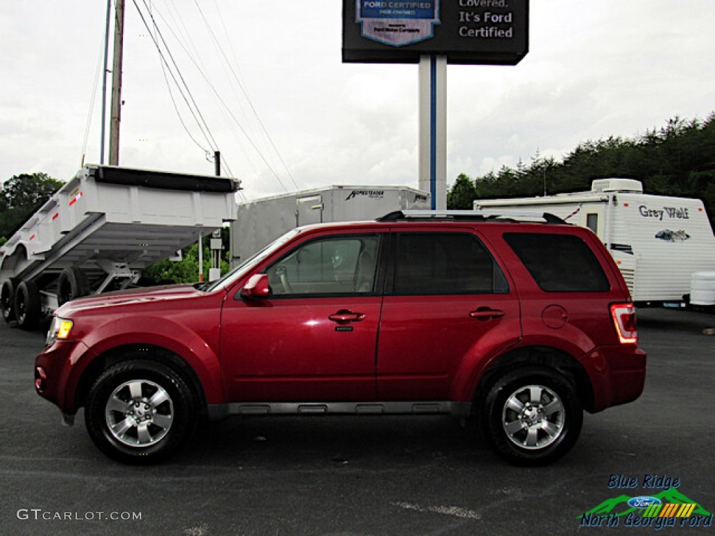 2012 Escape Limited V6 4WD - Toreador Red Metallic / Camel photo #2