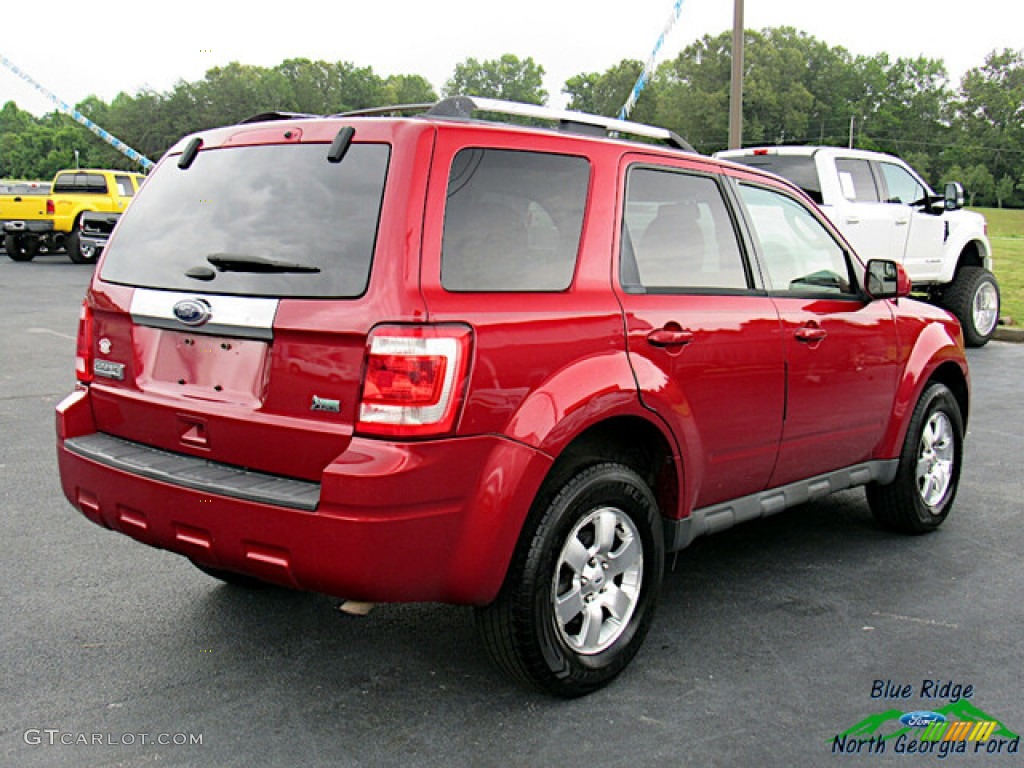 2012 Escape Limited V6 4WD - Toreador Red Metallic / Camel photo #5