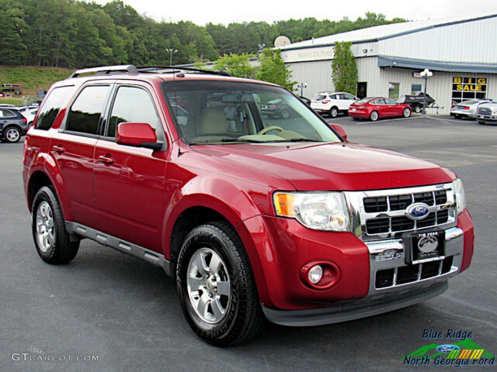 2012 Escape Limited V6 4WD - Toreador Red Metallic / Camel photo #7