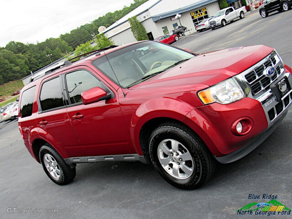2012 Escape Limited V6 4WD - Toreador Red Metallic / Camel photo #25