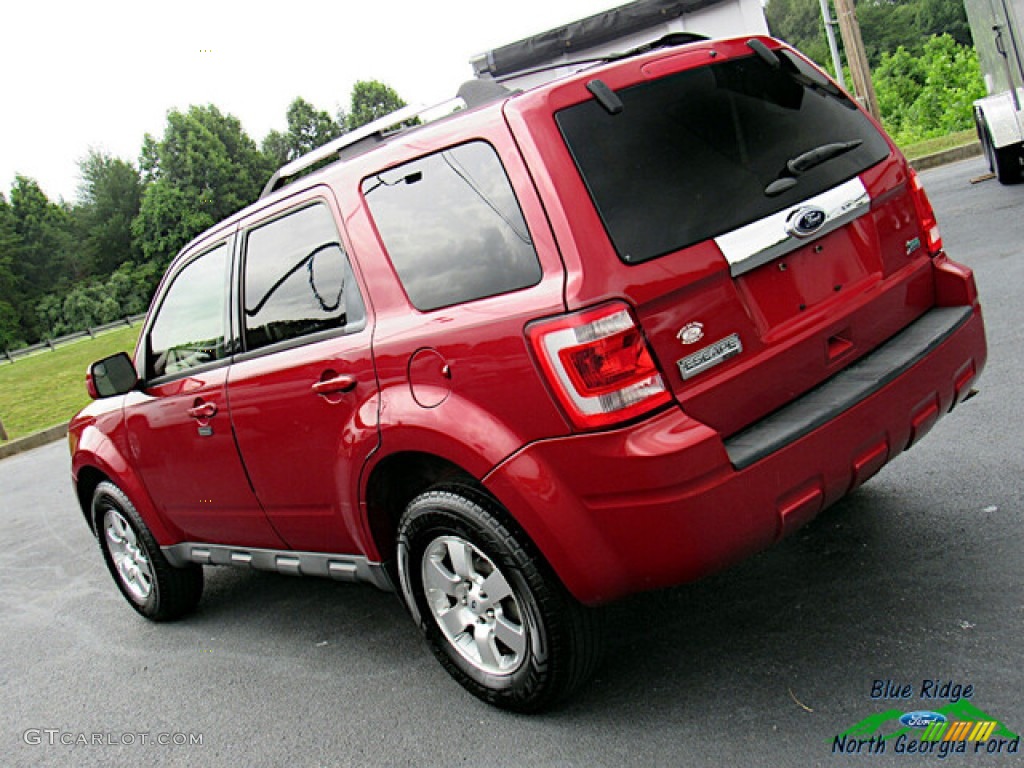 2012 Escape Limited V6 4WD - Toreador Red Metallic / Camel photo #27