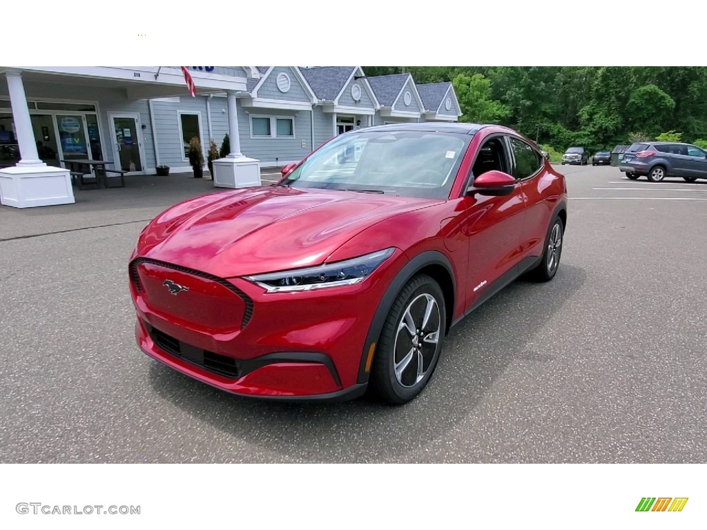Rapid Red Metallic 2021 Ford Mustang Mach-E Select eAWD Exterior Photo #142279892