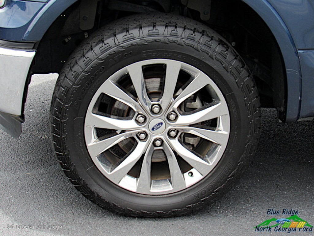 2016 F150 Lariat SuperCrew 4x4 - Blue Jeans / Medium Light Camel photo #9