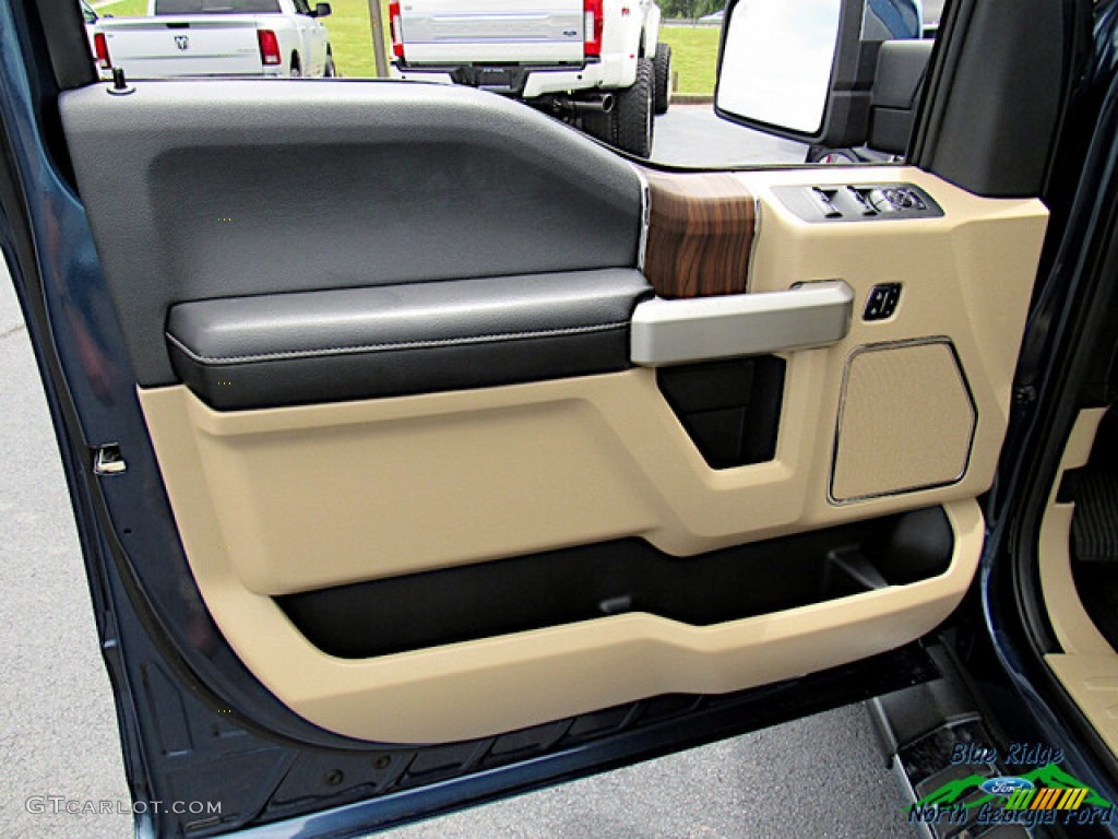 2016 F150 Lariat SuperCrew 4x4 - Blue Jeans / Medium Light Camel photo #10
