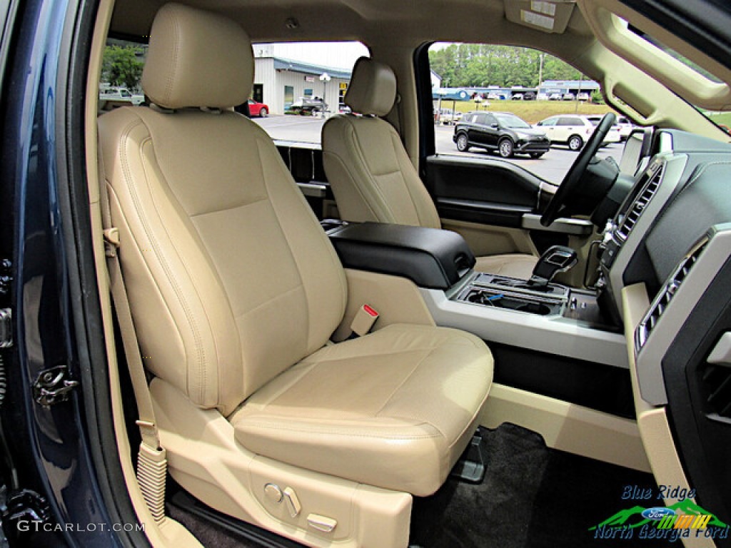 2016 F150 Lariat SuperCrew 4x4 - Blue Jeans / Medium Light Camel photo #12