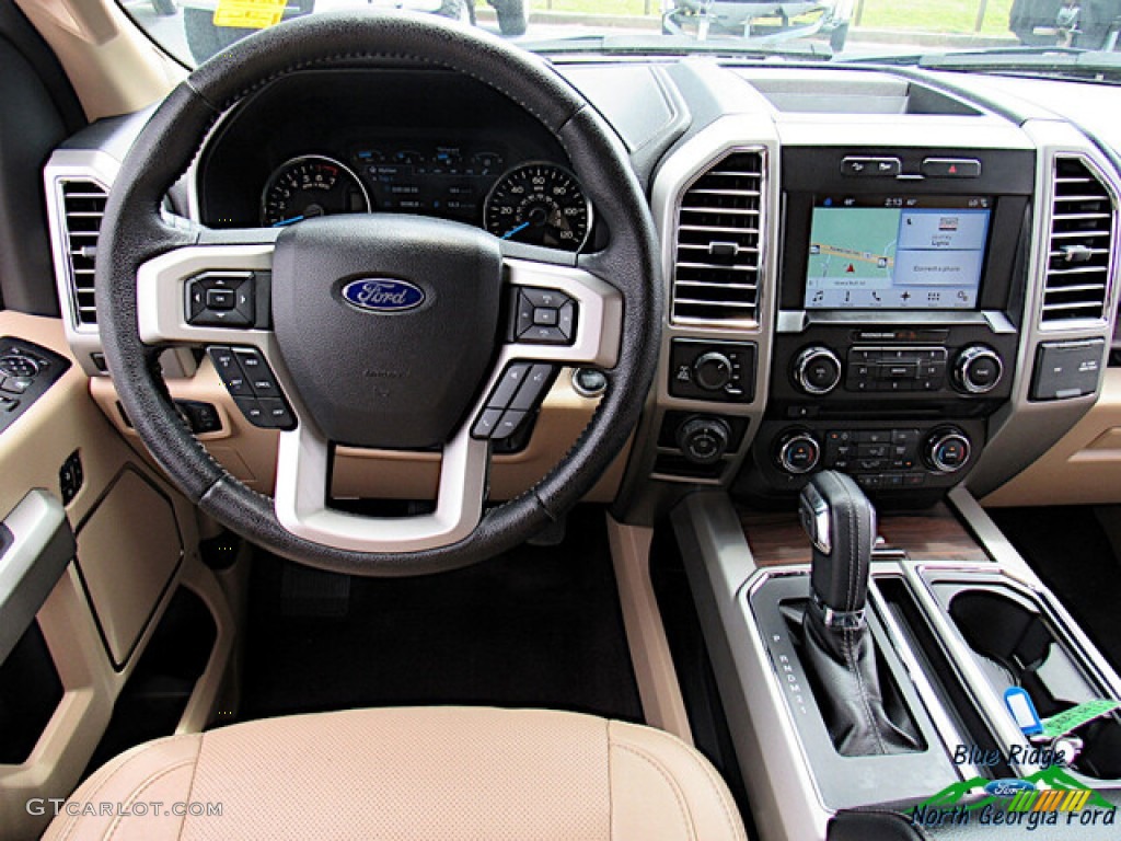 2016 F150 Lariat SuperCrew 4x4 - Blue Jeans / Medium Light Camel photo #14