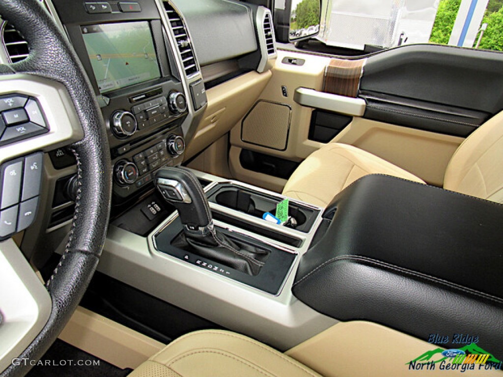 2016 F150 Lariat SuperCrew 4x4 - Blue Jeans / Medium Light Camel photo #25