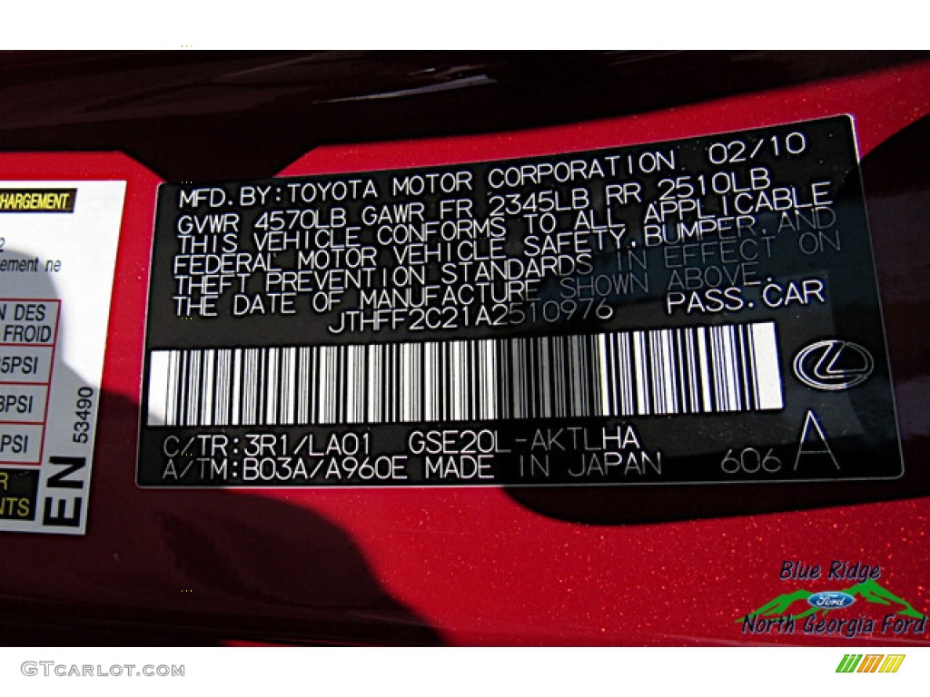 2010 IS 250C Convertible - Matador Red Mica / Alabaster photo #21