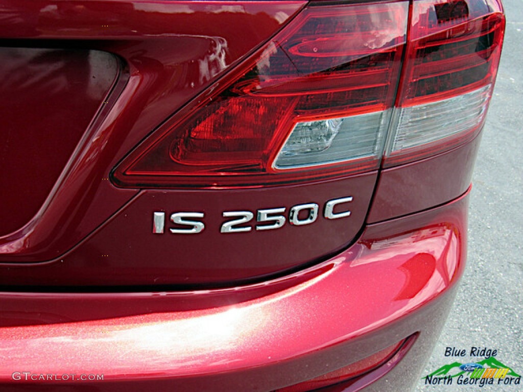 2010 IS 250C Convertible - Matador Red Mica / Alabaster photo #29