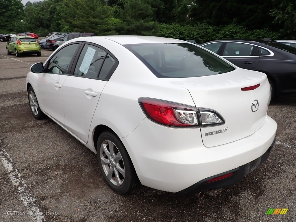 2010 MAZDA3 i Touring 4 Door - Crystal White Pearl Mica / Black photo #2