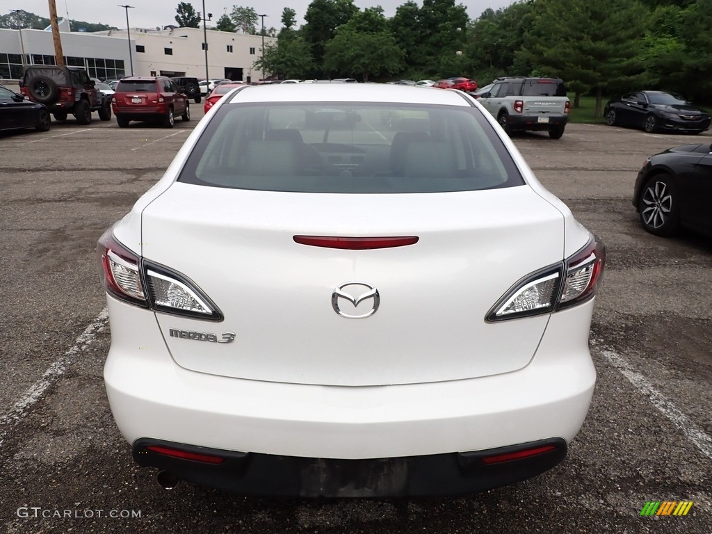 2010 MAZDA3 i Touring 4 Door - Crystal White Pearl Mica / Black photo #3