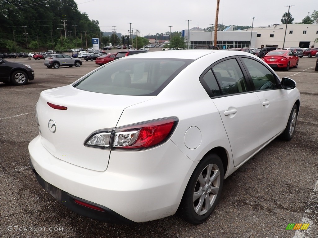2010 MAZDA3 i Touring 4 Door - Crystal White Pearl Mica / Black photo #4