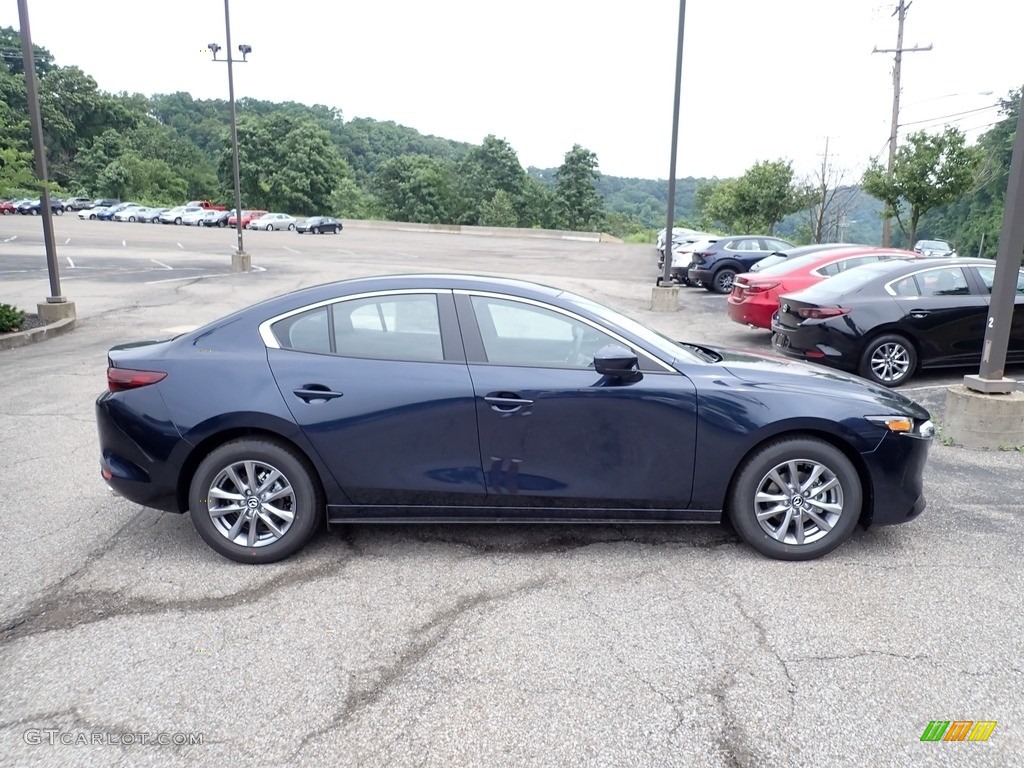 Deep Crystal Blue Mica 2021 Mazda Mazda3 2.5 S Sedan Exterior Photo #142283344