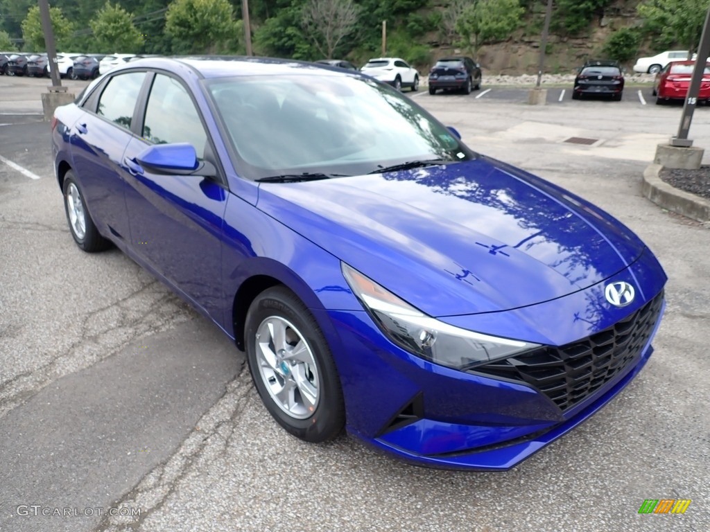 2021 Elantra SE - Intense Blue / Medium Gray photo #3