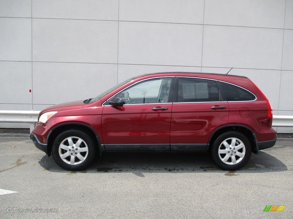 2009 CR-V EX 4WD - Tango Red Pearl / Gray photo #2