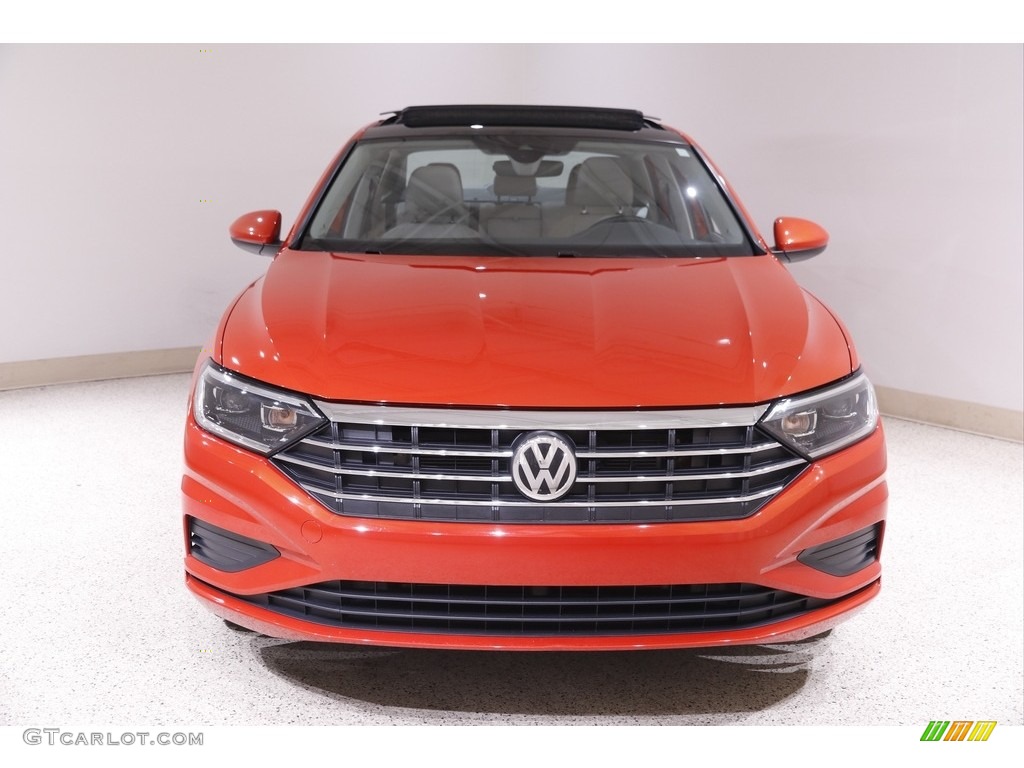 2019 Jetta SEL - Habanero Orange / Storm Gray photo #2