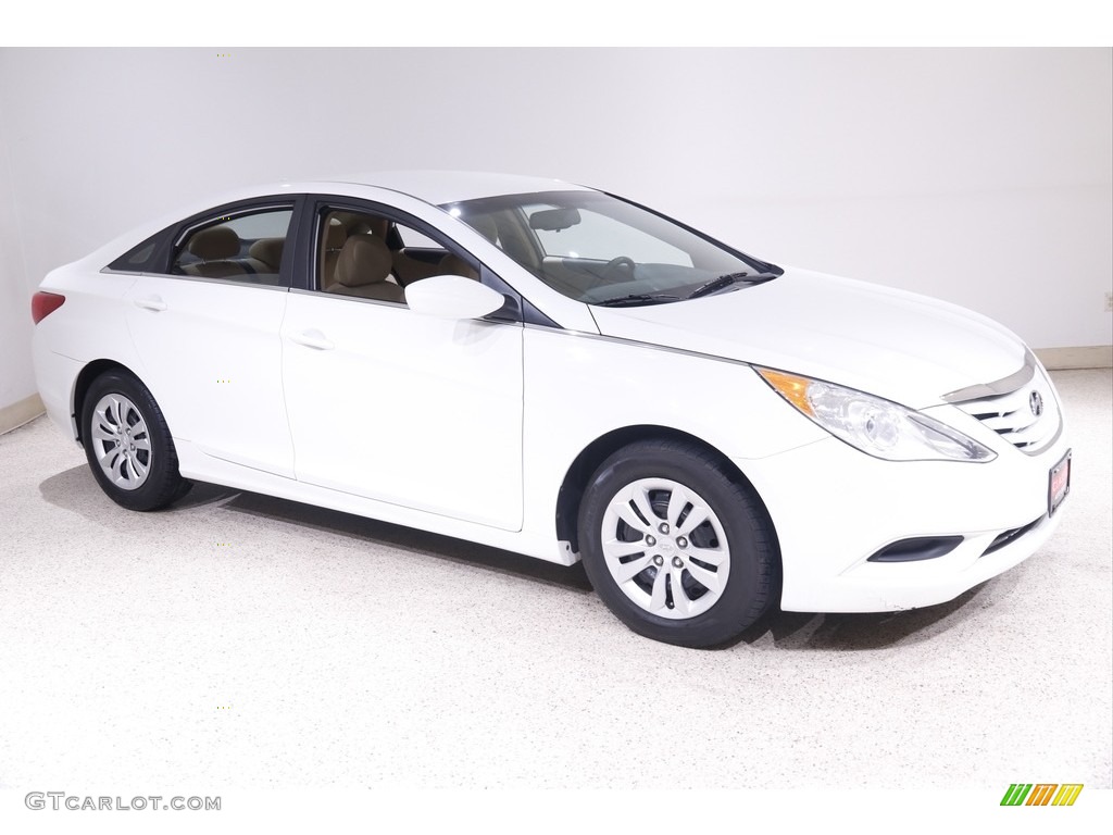 2012 Sonata GLS - Shimmering White / Camel photo #1