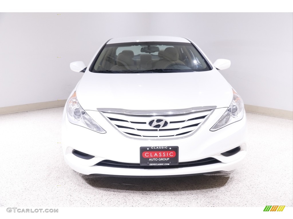 2012 Sonata GLS - Shimmering White / Camel photo #2