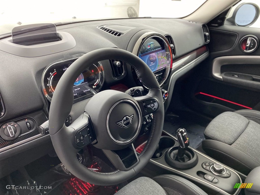 2022 Mini Countryman Cooper S Black Pearl/Carbon Black Dashboard Photo #142286497