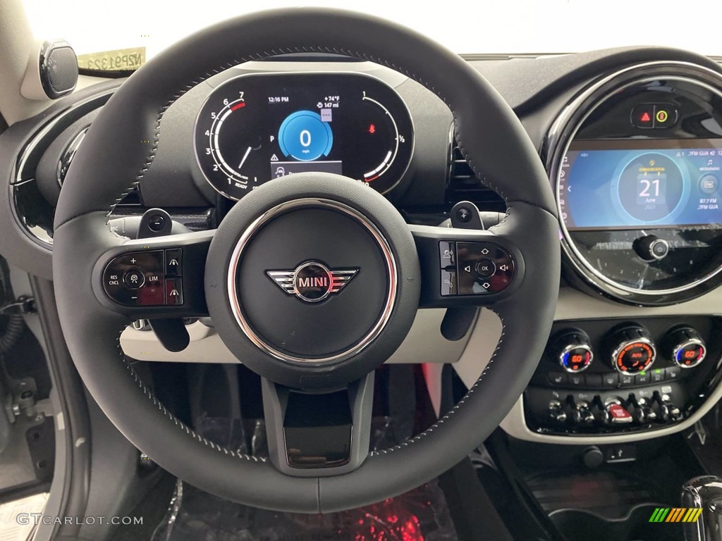 2022 Mini Clubman Cooper S Chesterfield/Satellite Grey Steering Wheel Photo #142287007
