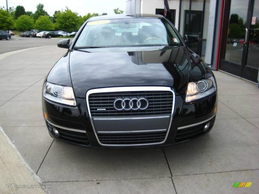 2006 A6 3.2 quattro Sedan - Brilliant Black / Beige photo #2