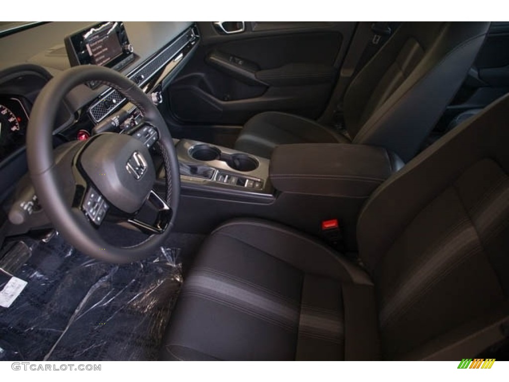 Black Interior 2022 Honda Civic Sport Sedan Photo #142288771