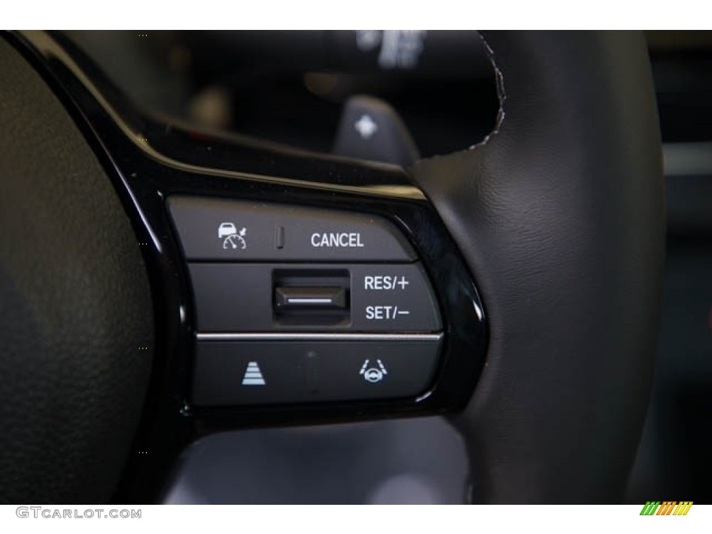 2022 Honda Civic Sport Sedan Black Steering Wheel Photo #142288837