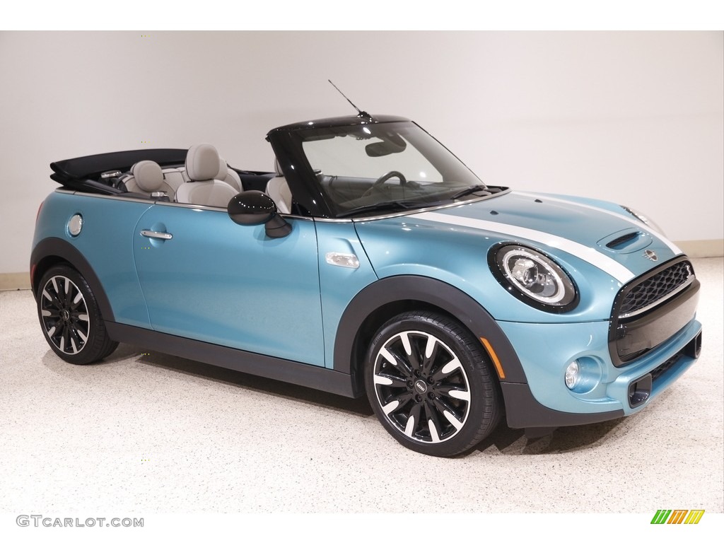 Caribbean Aqua 2019 Mini Convertible Cooper S Exterior Photo #142289614