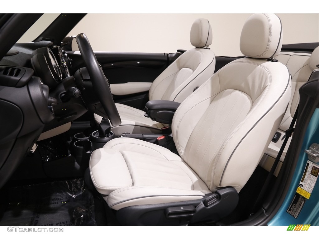 Satellite Grey Lounge Leather Interior 2019 Mini Convertible Cooper S Photo #142289629