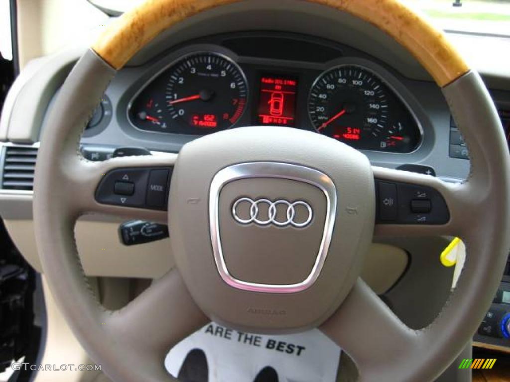 2006 A6 3.2 quattro Sedan - Brilliant Black / Beige photo #22