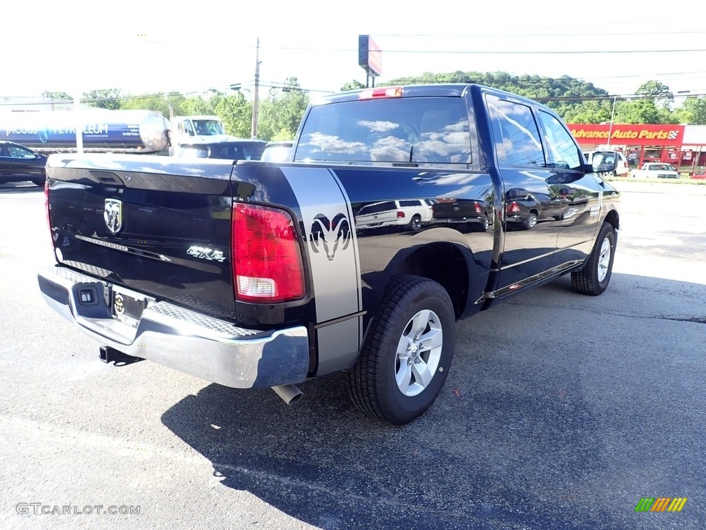 2019 1500 Classic Tradesman Crew Cab 4x4 - Diamond Black Crystal Pearl / Black/Diesel Gray photo #5