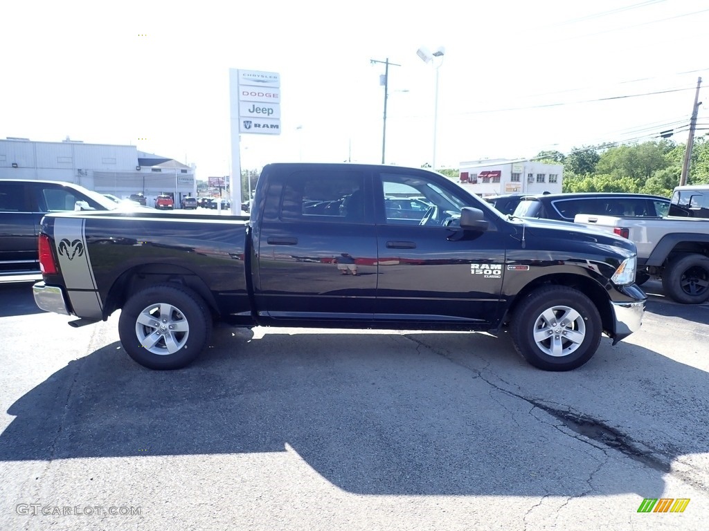 2019 1500 Classic Tradesman Crew Cab 4x4 - Diamond Black Crystal Pearl / Black/Diesel Gray photo #6