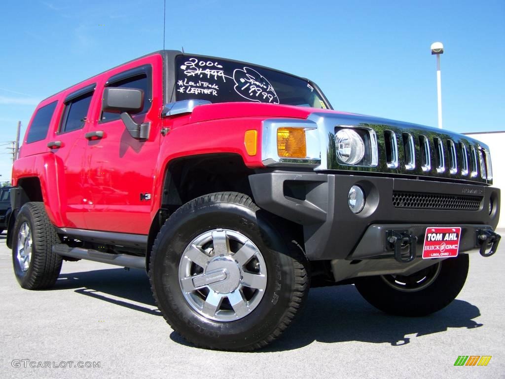 Victory Red Hummer H3