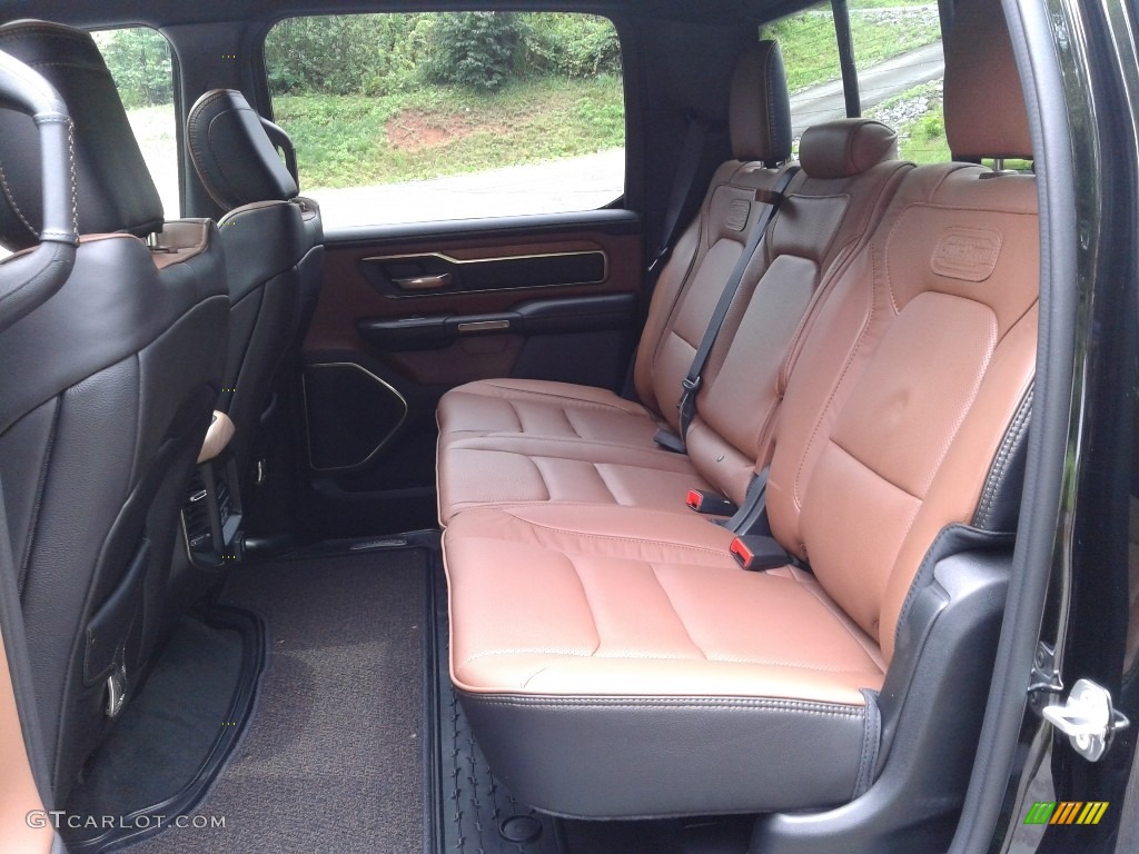 Black/New Saddle Interior 2021 Ram 1500 Long Horn Crew Cab 4x4 Photo #142293516