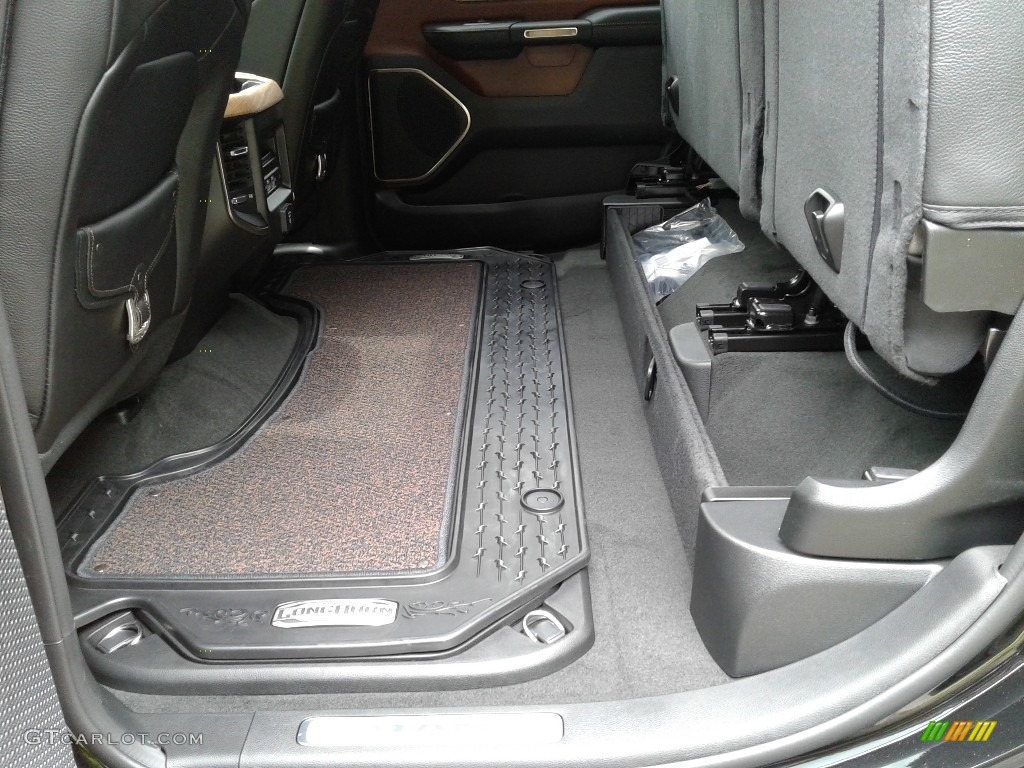 Black/New Saddle Interior 2021 Ram 1500 Long Horn Crew Cab 4x4 Photo #142293540