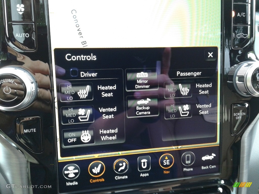 2021 Ram 1500 Long Horn Crew Cab 4x4 Controls Photo #142293789