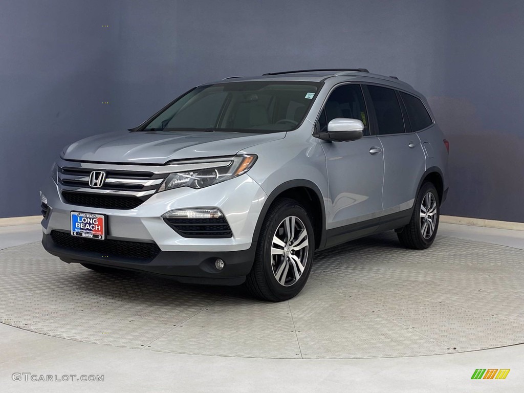 2018 Pilot EX-L - Lunar Silver Metallic / Gray photo #3