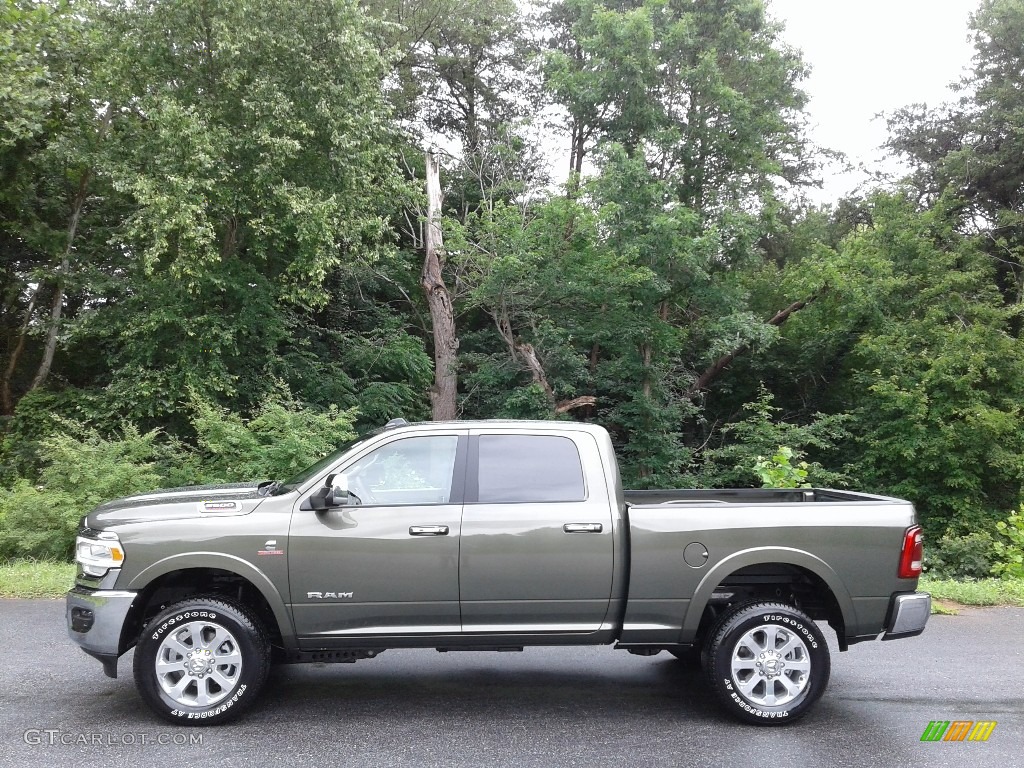 Olive Green Pearl 2021 Ram 2500 Laramie Crew Cab 4x4 Exterior Photo #142294047
