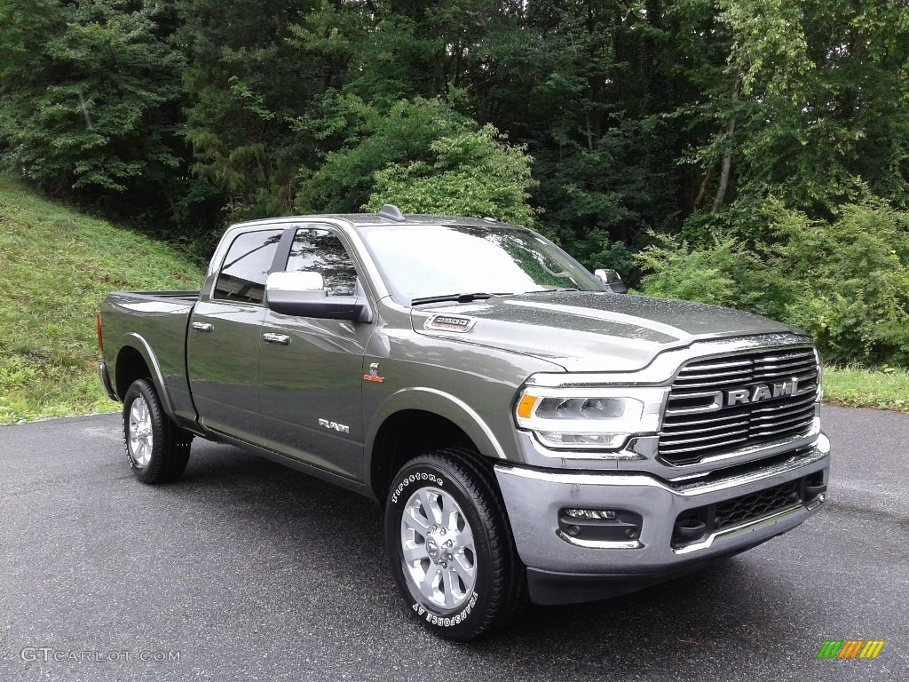Olive Green Pearl 2021 Ram 2500 Laramie Crew Cab 4x4 Exterior Photo #142294119