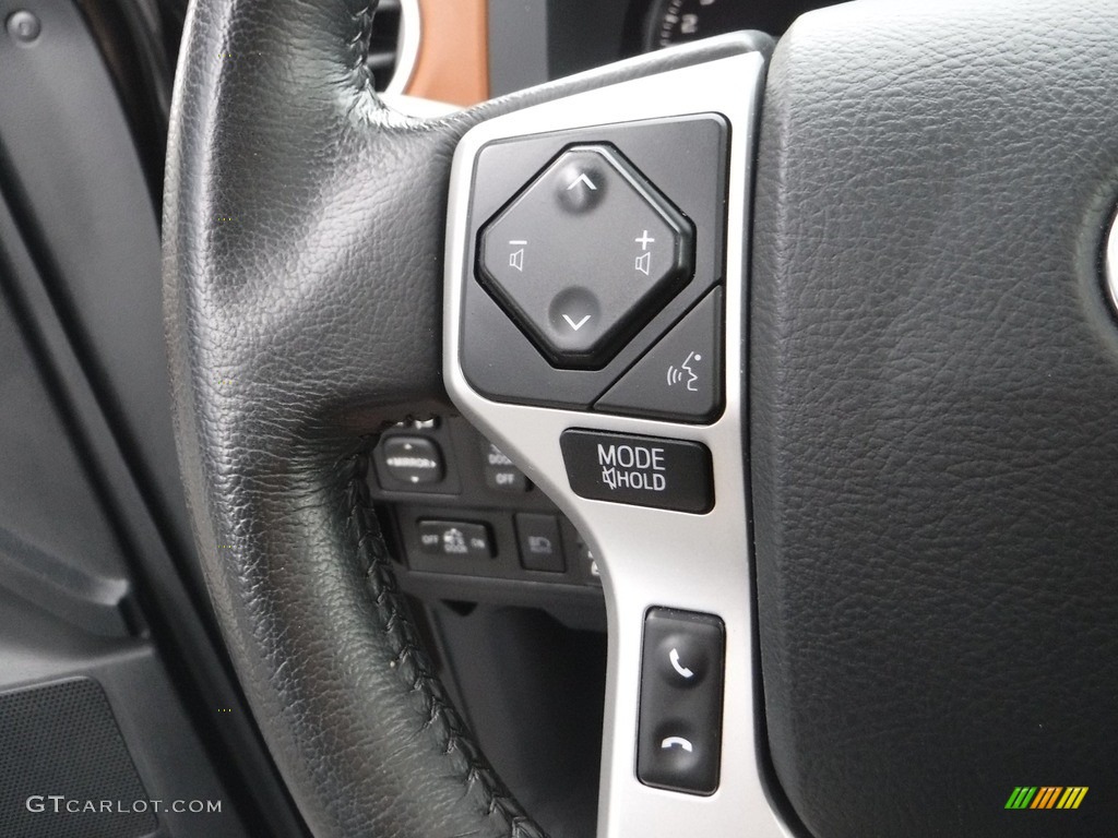 2019 Toyota Tundra 1794 Edition CrewMax 4x4 1794 Edition Premium Brown Steering Wheel Photo #142295235