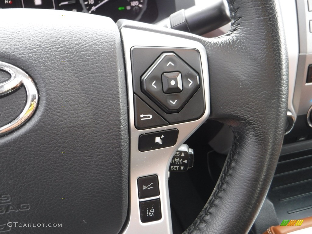 2019 Toyota Tundra 1794 Edition CrewMax 4x4 1794 Edition Premium Brown Steering Wheel Photo #142295254