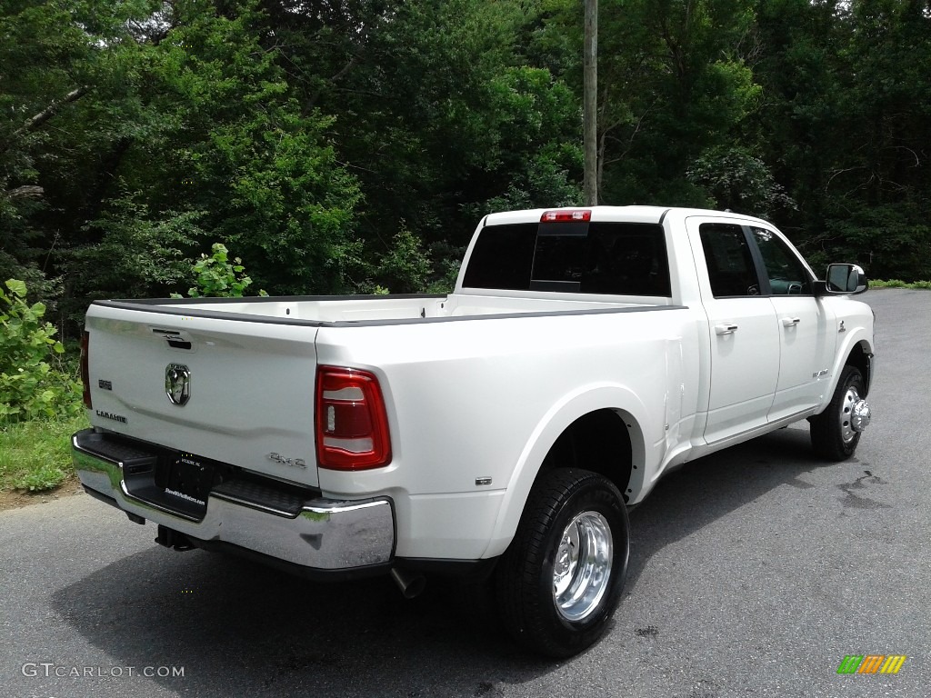 2021 3500 Laramie Crew Cab 4x4 - Pearl White / Black photo #6