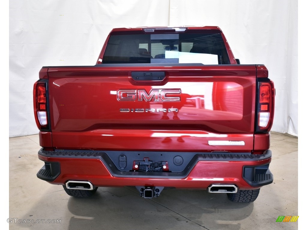 2021 Sierra 1500 Elevation Crew Cab 4WD - Cayenne Red Tintcoat / Jet Black photo #3
