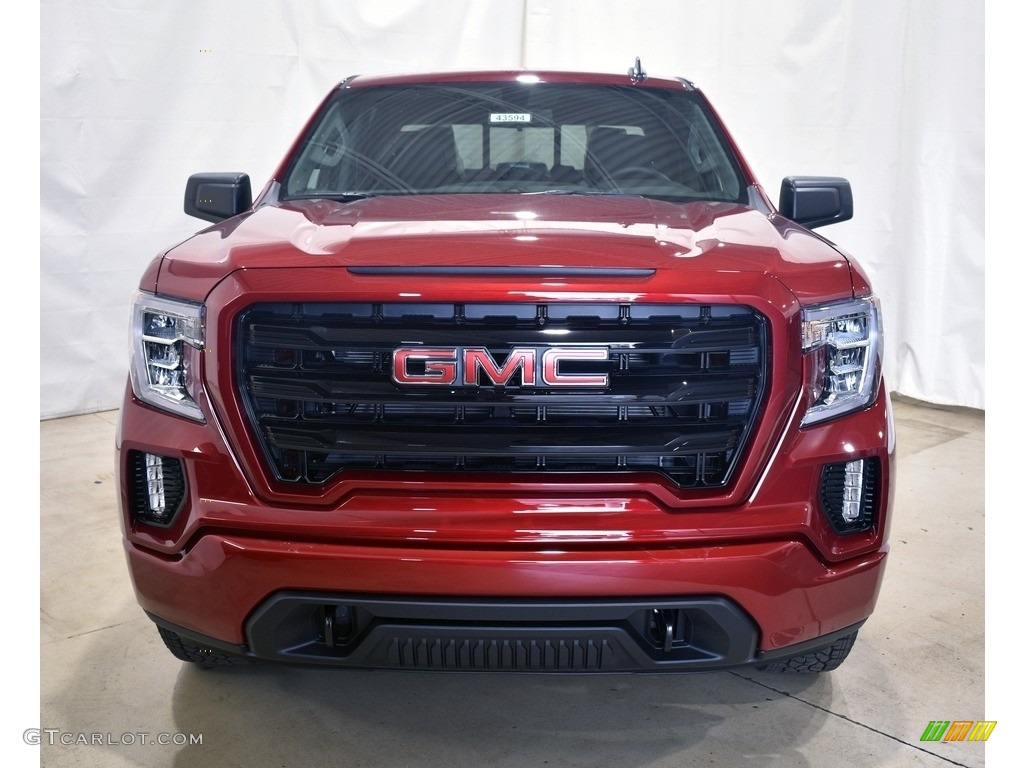2021 Sierra 1500 Elevation Crew Cab 4WD - Cayenne Red Tintcoat / Jet Black photo #4