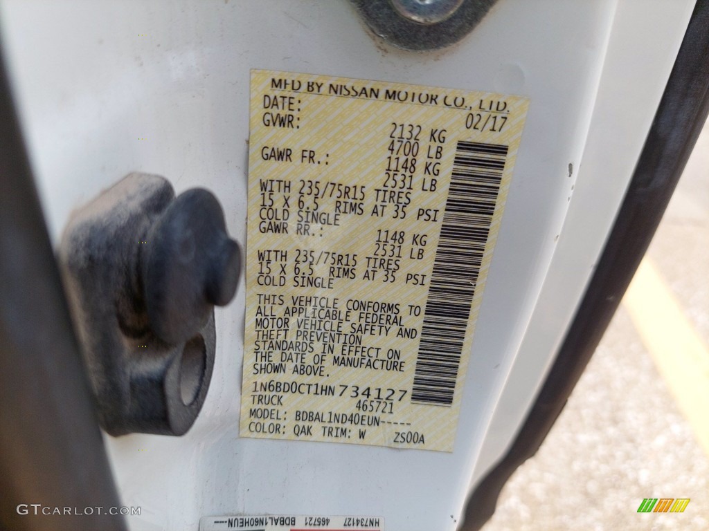 2017 Nissan Frontier S King Cab QAK Photo #142299381
