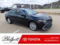 2021 Midnight Black Metallic Toyota Camry LE  photo #1